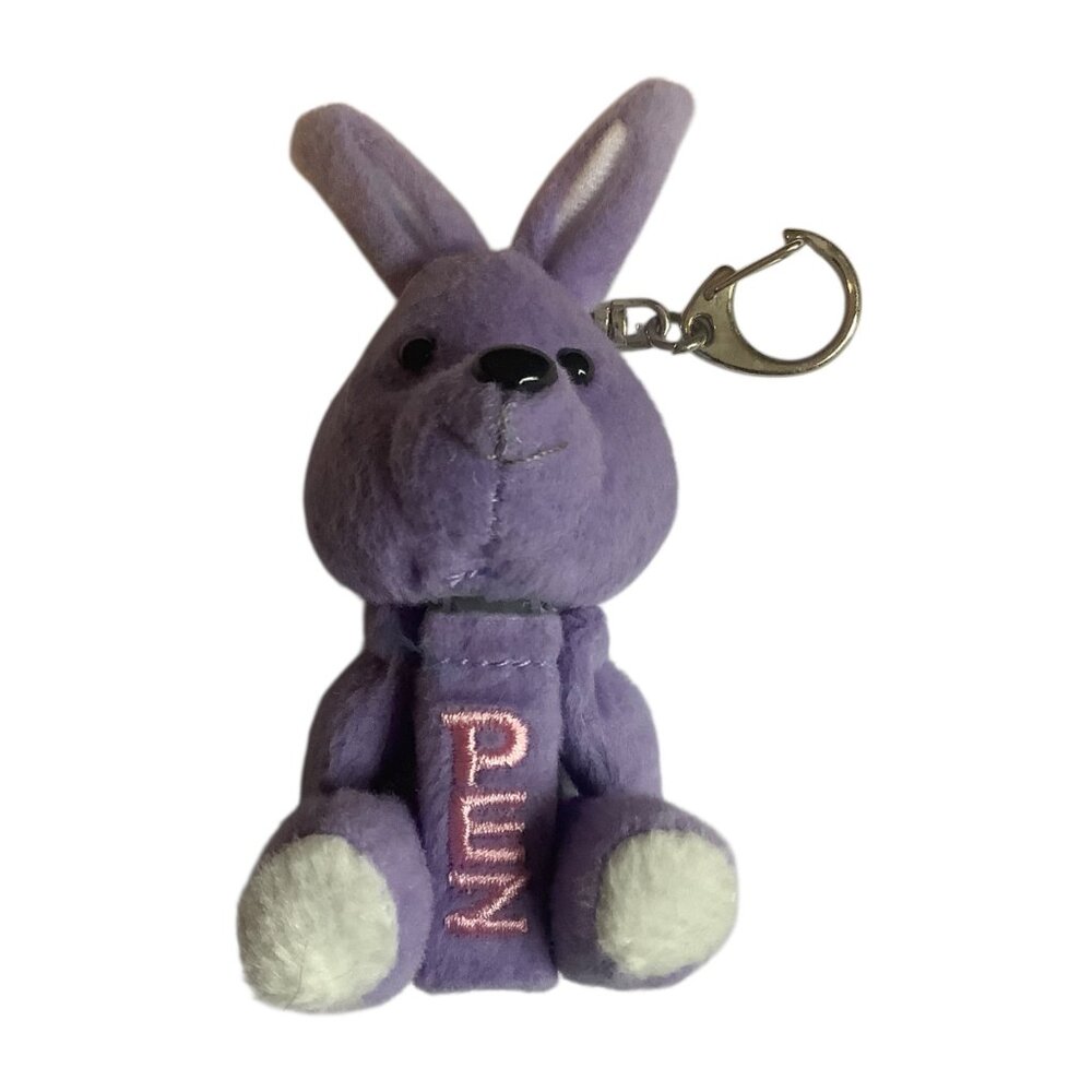 Pez Easter Purple Bunny Plush Candy Dispenser Keychain 4” NO CANDY 2013‎